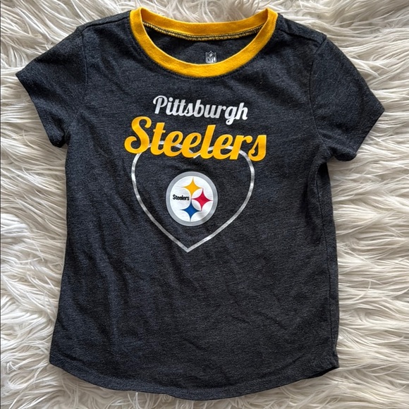 Pittsburgh Steelers Kids Tee - Black and Gold - Picture 1 of 4